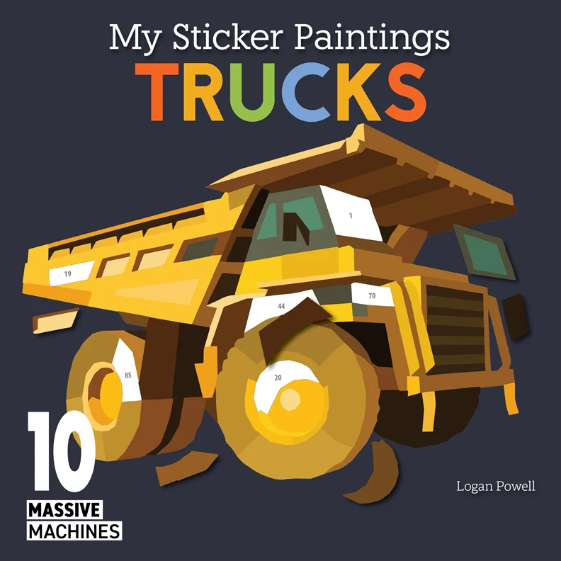Activity Book - My Sticker Paintings: Trucks
