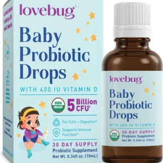 Organic Baby Probiotic Drops, by lovebug®