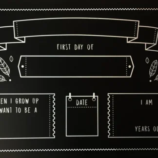 Chalkboard Back-to-School mat