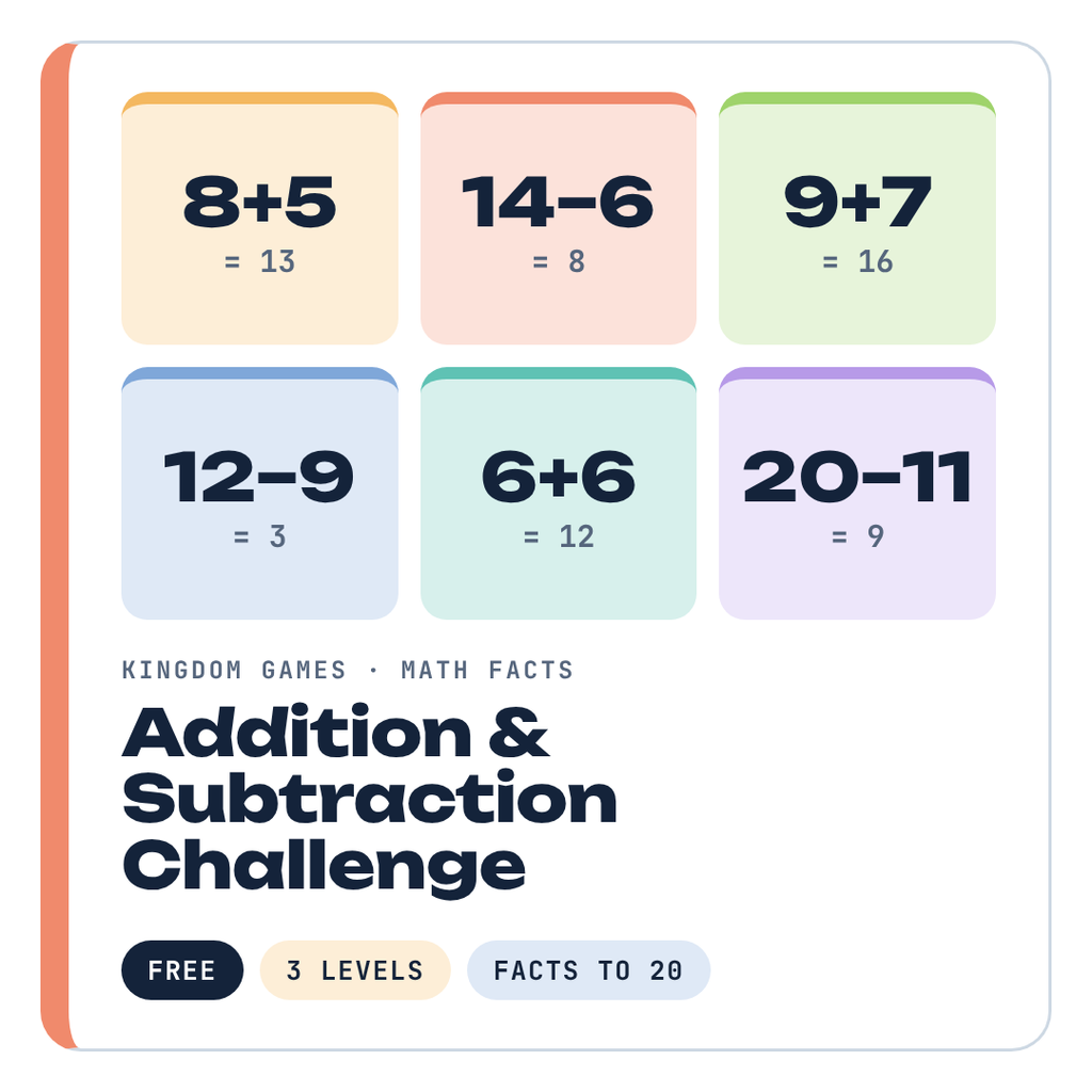 Addition & Subtraction Challenge - free game