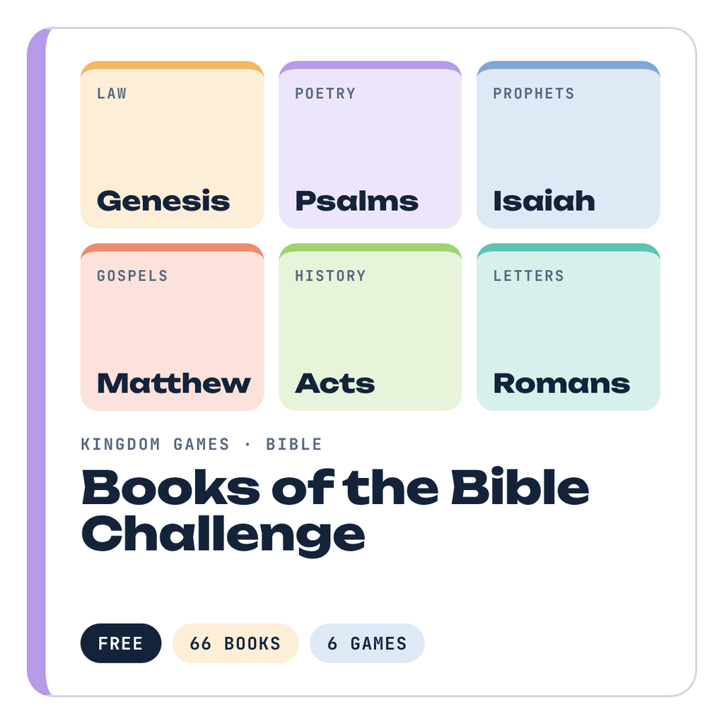 Books of the Bible Challenge – free Bible game for kids