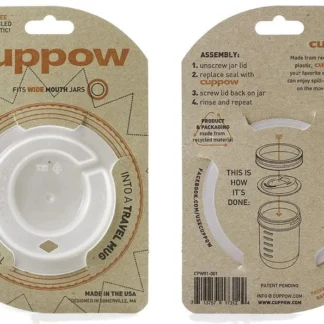 Cuppow Drinking Lid (clear, wide mouth)
