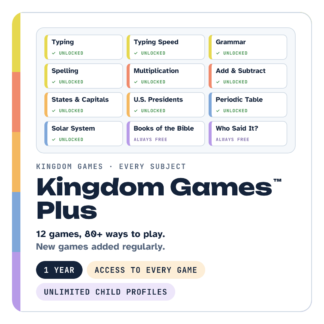 Kingdom Games™ Plus – every game unlocked for the whole family for one year