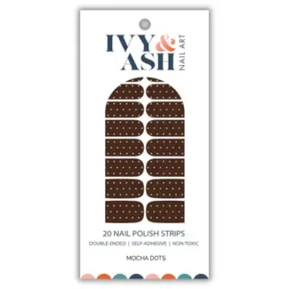Nail Wrap by Ivy & Ash - "Mocha Dots"